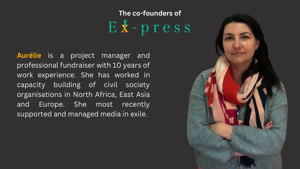 ex_press_mag's tweet photo. Aurélie (@Kilimily ) is a highly experienced project manager in the civil society sector and has recently managed an exiled media outlet. https://t.co/QWzT5rgbub