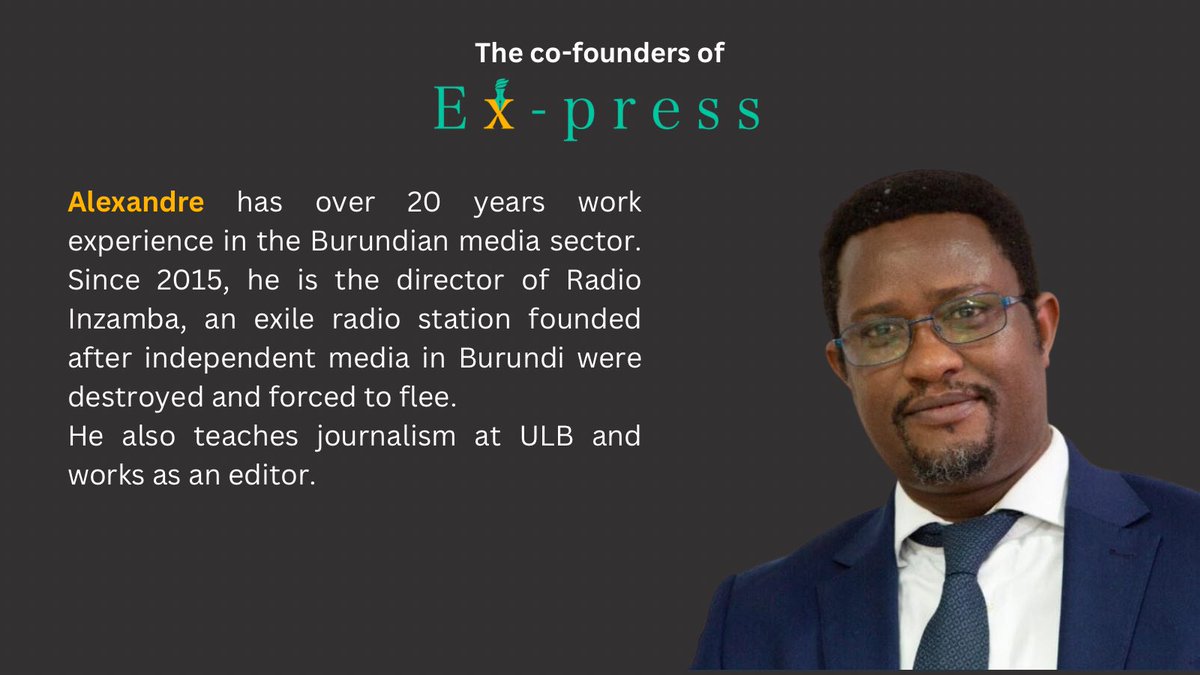 ex_press_mag's tweet photo. Alexandre (@niyalex1 ) has lived in exile since 2015. In Burundi, he had an impressive career as a journalist and media director. Now in Belgium, he keeps running @RadioInzamba and also works at university and as an editor. https://t.co/A5sLjhctBP