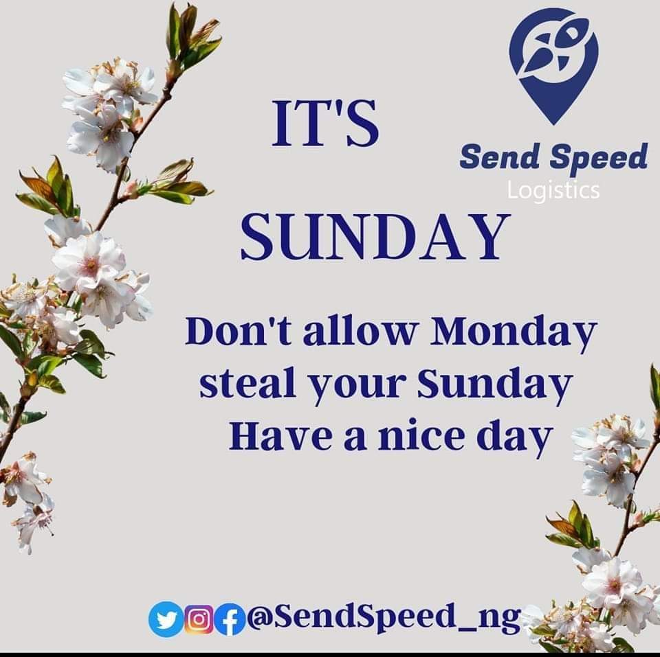 SendSpeed_ng's tweet photo. Have a wonderful night our treasure partners....
Your reliable partner
@SendSpeed_ng cares
Call Now
๐โ๏ธ09047006373 / 08028571242
#happysunday
#happywweekend
#Everydayerrands #ududelivery #warridelivery #effurundelivery
#deliveryservice #safedelivery #logisticspartner https://t.co/VT6LheCvE0