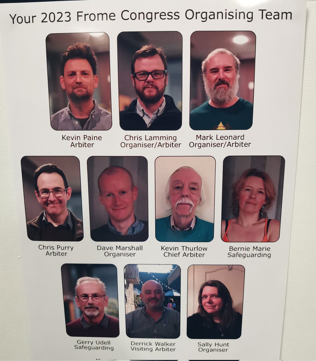 FromeChess's tweet photo. Our thanks to all the players for a great Congress this year. Special thanks to the fabulous caterers; to @ChessAndBridge for providing the sets; and to the organising and arbiting team. Same again next year? https://t.co/TTnh0vpSm7