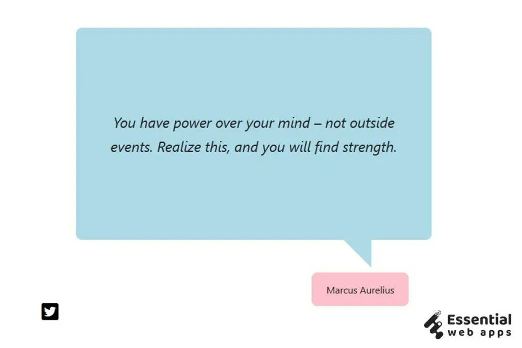 essentialwa's tweet photo. 🔗https://t.co/XojmkPlRQ3 

💥Simple Bootstrap/JQuery Quote Generator 
💥bootstrap 4 quotes 

#Wordpress #javascript #ReactJS #UI #Bootstarp #HTML5  #CSS #csstricks #FrontEnd #webdesign #CodePen #carousal #CodeNewbie #blogpost #cssquote #bootstarp #quote #uiuxdesign @essentialwa https://t.co/kY9QrOIAVX