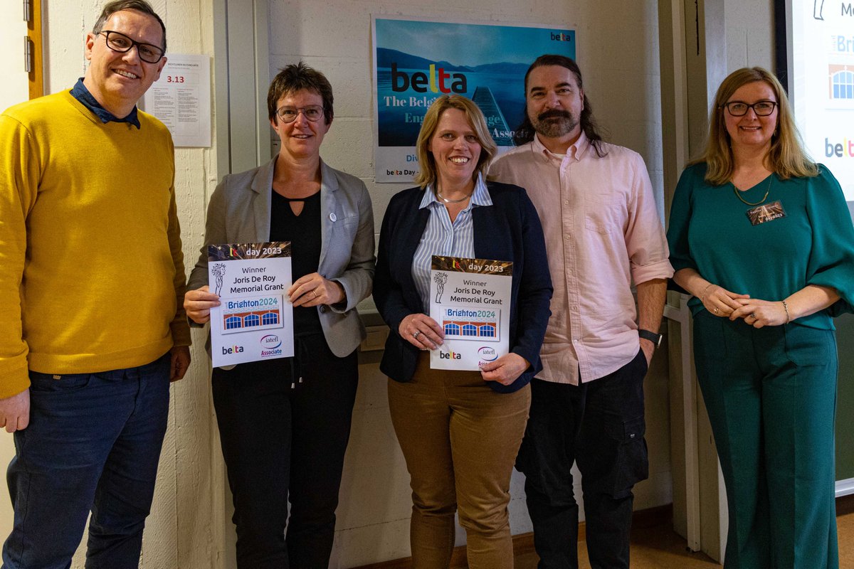 On BELTA Day 2023, we were happy we could again award the 𝗝𝗼𝗿𝗶𝘀 𝗗𝗲 𝗥𝗼𝘆 𝗠𝗲𝗺𝗼𝗿𝗶𝗮𝗹 𝗚𝗿𝗮𝗻𝘁 to two lucky BELTA Day delegates. Meet the two winners of 2023!
beltabelgium.com/news/joris-de-… #iatefl #iatefl2024