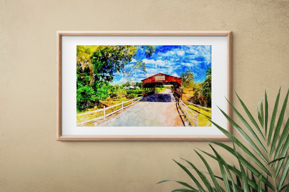 nicko_prints's tweet photo. Coral Springs Covered Bridge in a watercolor ink painting - wall art print poster
Get it from here: 👉https://t.co/1CoCdChcvO
#coralsprings #coralspringsflorida #florida #browardcounty #bridge #coveredbridge #famousbridge #smallbridge #buyintoart #buyart #ayearforart #artwork https://t.co/Wt9WMDlmjz