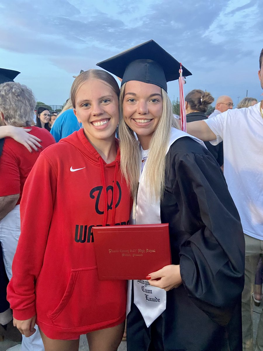 Nothing like showing up 3 minutes before graduation after breaking our own school record in the 4x100 for the THIRD time!