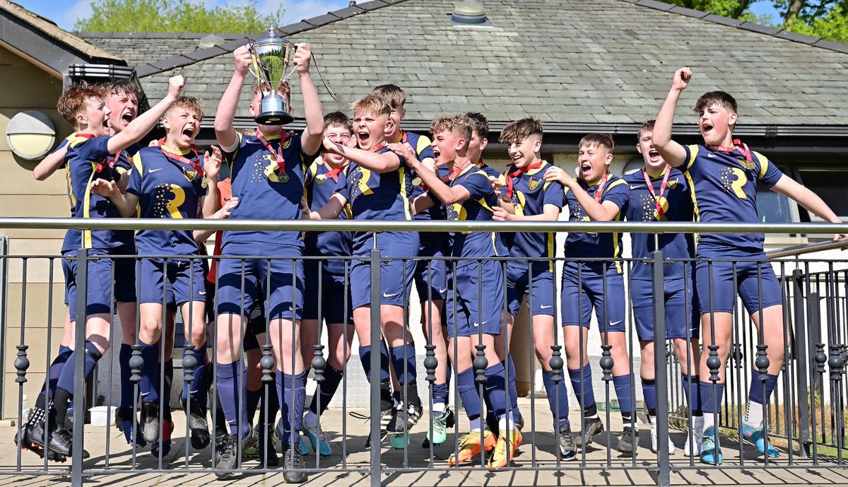 CumberlandFA's tweet photo. 🏆 | Congratulations to the 2022-23 Champions Whitehaven AFC U14 🏆 

Whitehaven AFC U14 🔵 were crowned Champions following their 4️⃣-3️⃣ win (AET) against Northbank U14!

The #CFAU14CountyCupFinal23 was described as a “belter of a game” 🙌

📷 Photos thanks to M&amp;L Perry https://t.co/fULxXDOGuU