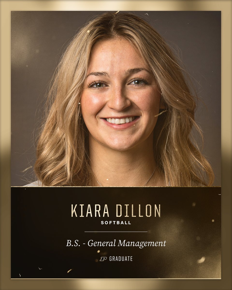 PurdueSoftball's tweet photo. .@kdillon25 is a Boilermaker for life! 🎓 https://t.co/cpEZaJJjhP