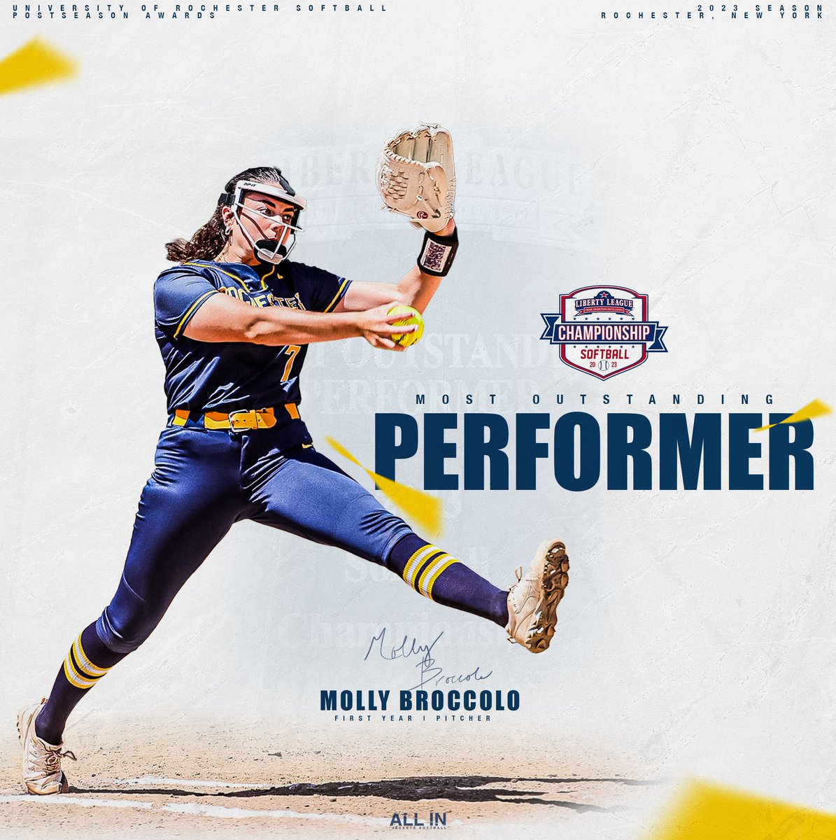 UofR Softball (@rochester_sb) on Twitter photo ๐ข๐๐ฟ ๐ ๐ผ๐๐ ๐ข๐๐๐๐๐ฎ๐ป๐ฑ๐ถ๐ป๐ด ๐ฃ๐ฒ๐ฟ๐ณ๐ผ๐ฟ๐บ๐ฒ๐ฟ ๐คฉ๐
Congratulations to First Year Pitcher ๐ ๐ผ๐น๐น๐ ๐๐ฟ๐ผ๐ฐ๐ฐ๐ผ๐น๐ผ on being named the ๐ .๐ข.๐ฃ. of the 2023 Liberty League Tournamentโ
#ursb #team26 #allin ๐ข๐๐ฟ ๐ ๐ผ๐๐ ๐ข๐๐๐๐๐ฎ๐ป๐ฑ๐ถ๐ป๐ด ๐ฃ๐ฒ๐ฟ๐ณ๐ผ๐ฟ๐บ๐ฒ๐ฟ ๐คฉ๐
Congratulations to First Year Pitcher ๐ ๐ผ๐น๐น๐ ๐๐ฟ๐ผ๐ฐ๐ฐ๐ผ๐น๐ผ on being named the ๐ .๐ข.๐ฃ. of the 2023 Liberty League Tournamentโ
#ursb #team26 #allin