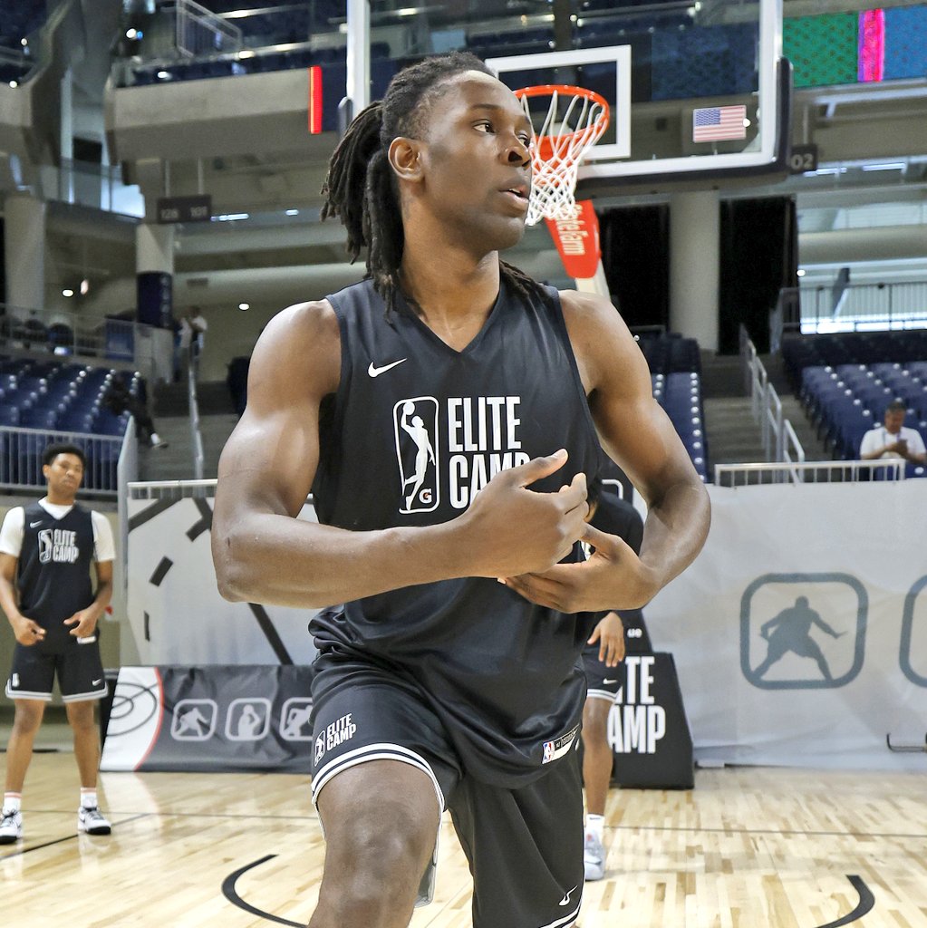 Rutgers’ Cliff Omoruyi’s official measurements from the G League Elite Camp: 6’9” barefoot, 7'6 ¼”wingspan, 9'2 ½” standing reach, 11” wide hands, 243.2 lbs with 6.6% body fat. 12 points, 6 rebounds in 21 minutes in the scrimmage yesterday.