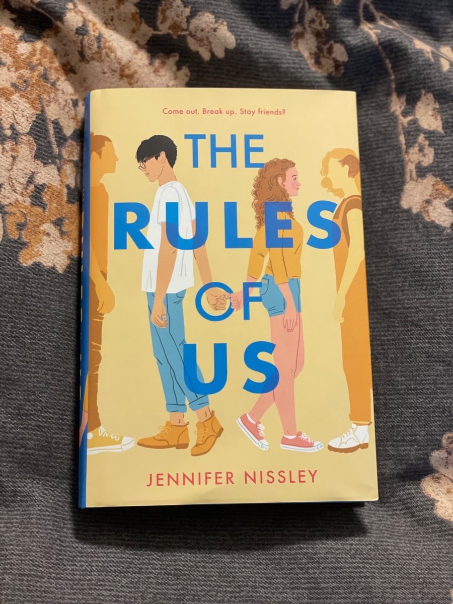 returning briefly to booktwt to say that my preorder of THE RULES OF US by <a href="/JENissley88/">Jennifer Nissley -- THE RULES OF US out May ‘23 💖</a> finally got to my dorm (&amp; the cover compliments my sheets)!!!! only a few chapters in so far &amp; miss jennifer is already wrecking my sapphic gifted-kid-syndrome heart, which is v rude