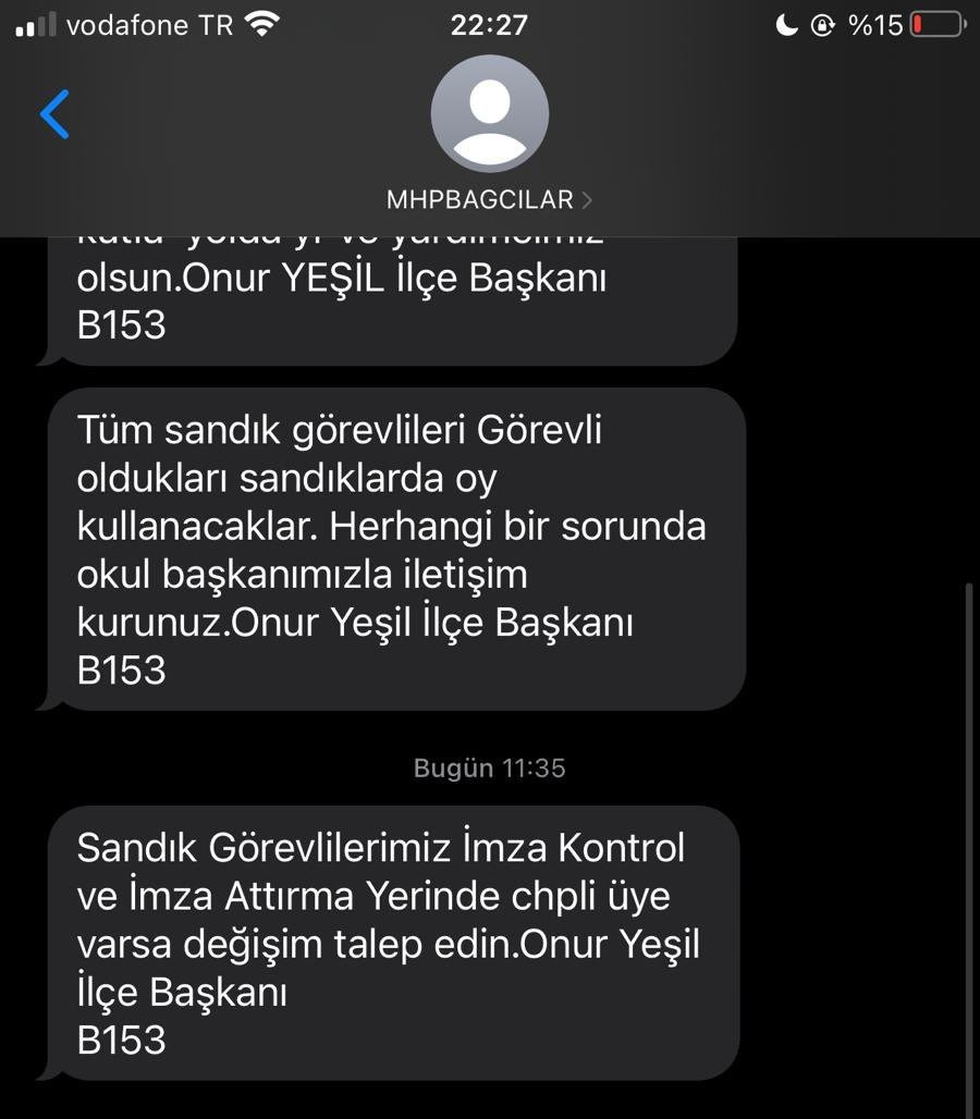 mehholmes's tweet photo. MHP Bağcılar İlçe Başkanı: "Sandık başındaki CHP'li üyeler için değişim isteyin."

SANDIKLARI SAKIN TERK ETMEYİN! https://t.co/HBOpWpYP0F