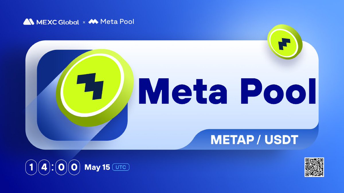 MEXC_DE's tweet photo. 📣Abstimmungsergebnis und Auflistungsvereinbarung für das Kickstarter Projekte – Meta Pool #METAP

⏰Einzahlung: Geöffnet
METAP/USDT-Handel in der Innovationszone: 15.05.2023 16:00 Uhr.
Auszahlungen: 16.05.2023 16:00 Uhr.
Details:
https://t.co/eyRlUK2VhN

#new #listing https://t.co/KwIQs3rQwH