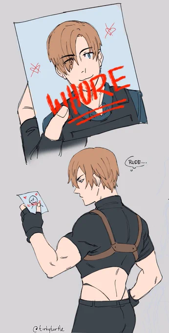 Been drawing some krauser and leon stuff  #RE4