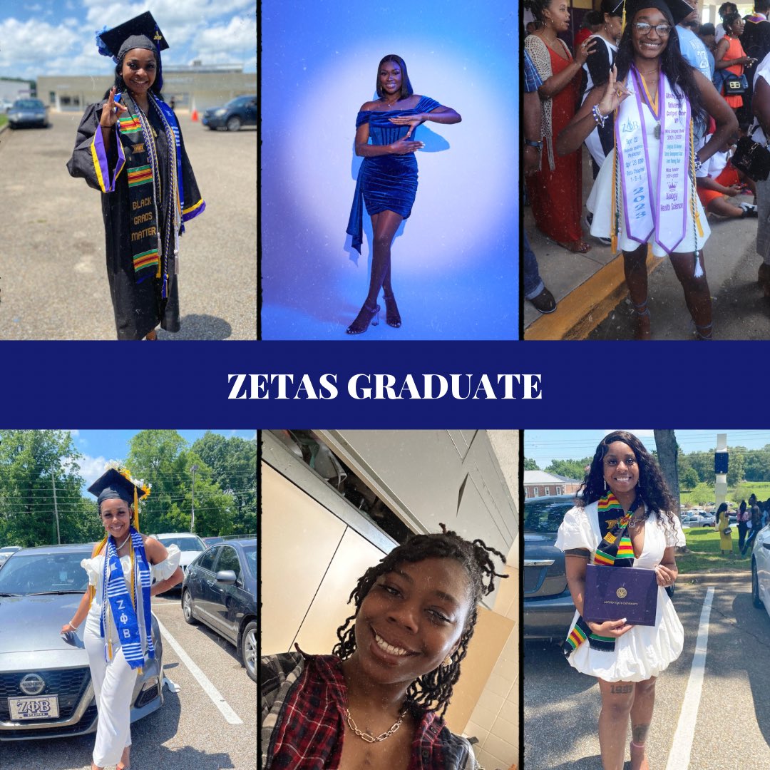 We would like to congratulate these LadieZ of Zeta Chapter on graduating yesterday! We are beyond proud of you all and we wish you all the best in your future endeavors! We love you all and cannot wait to see what God has in store for you all!🕊️💙