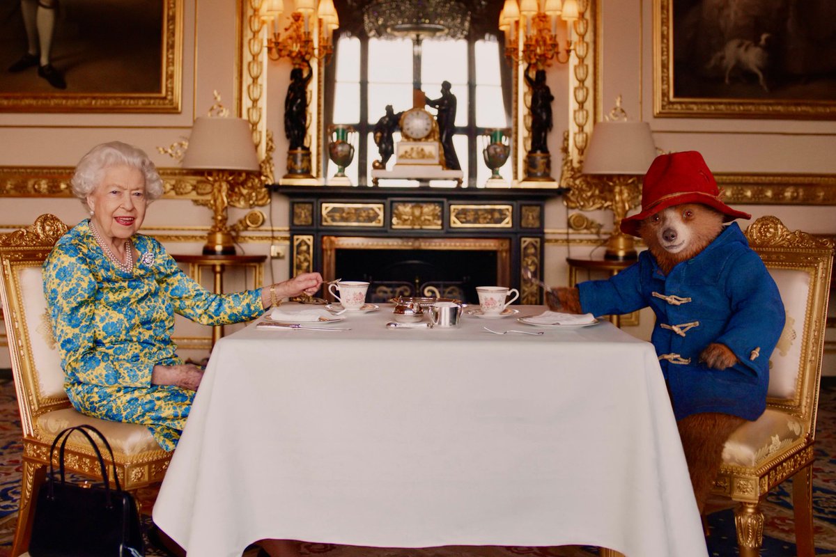 It's the #BAFTATVAwards and Queen Elizabeth II and Paddington are among the winners.

The time they took tea together at the #PlatinumJubilee is the #BAFTA Memorable Moment of 2022