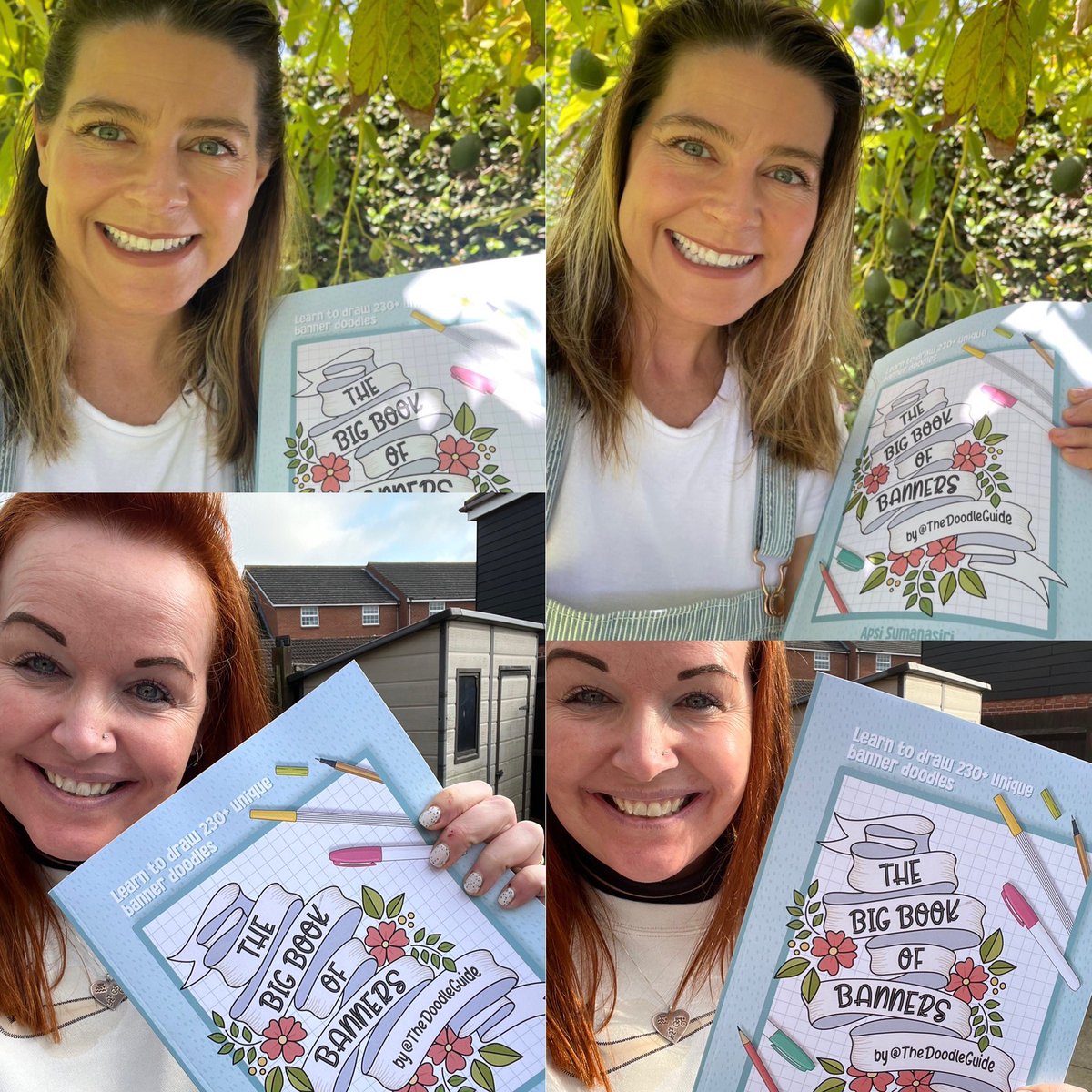 redefineED's tweet image. ✏️ #TodayISketchnotED Part I, Simple Banners, of Apsi’s #new #sketchnoting #book
👯♀️ with my #DoodleBuddy @MsDeFriese, across time zones!
🎨 We have different strengths & weaknesses, but #together, we are #learning so much! 🙏🏻☺️
📸 Amy 🎨s in @Procreate,
& I 🎨 in @adobefresco!