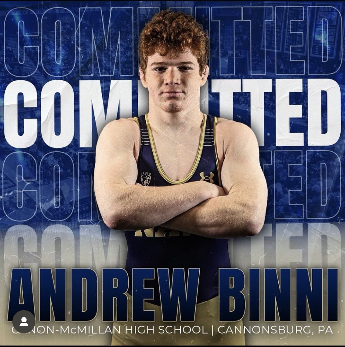 <a href="/NavyWrestling/">Navy Wrestling</a> snag WPIAL break out wrestler <a href="/andrew_binni_cm/">Andrew Binni</a>. 

Congratulations Andrew, <a href="/wwvlife/">Coach Slack</a>, and <a href="/bigmacwrestling/">Canon-Mac Wrestling</a>