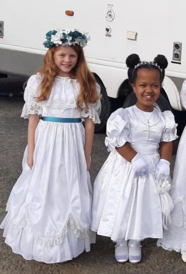 triciamailey's tweet photo. The Angelic First Communion girls! Congrats Derry Girls @LisaMMcGee 🤩🥰 https://t.co/ABoTZpEshc