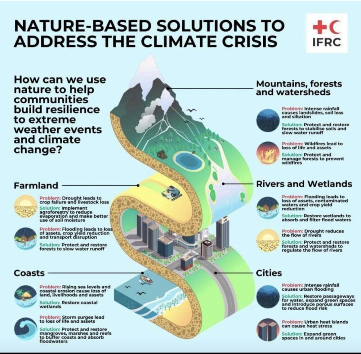 klbrollier's tweet photo. Ecosystem #restoration  is one of the most powerful #naturebasedsolutions  to combat #climatechange and bolster communities resilience

Restoring just 350 million hectares of degraded land by 2030 alone could sequester up to 1.7 gigatons of carbon dioxide annually. https://t.co/jVDNA1MhYm
