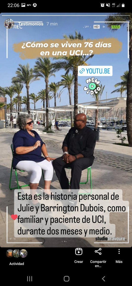 HuciLucia's tweet photo. https://t.co/Zef0UIBuZJ

¿Cómo se viven 76 días en una UCI, como familiar y como paciente...?

Julie y Barrington nos lo cuentan, para ayudarnos a comprender mejor lo que supone esta experiencia. Gracias a los dos, por su valentía y generosidad...!!

@FHSanidad @Murciasalud https://t.co/5FPiCeIByd