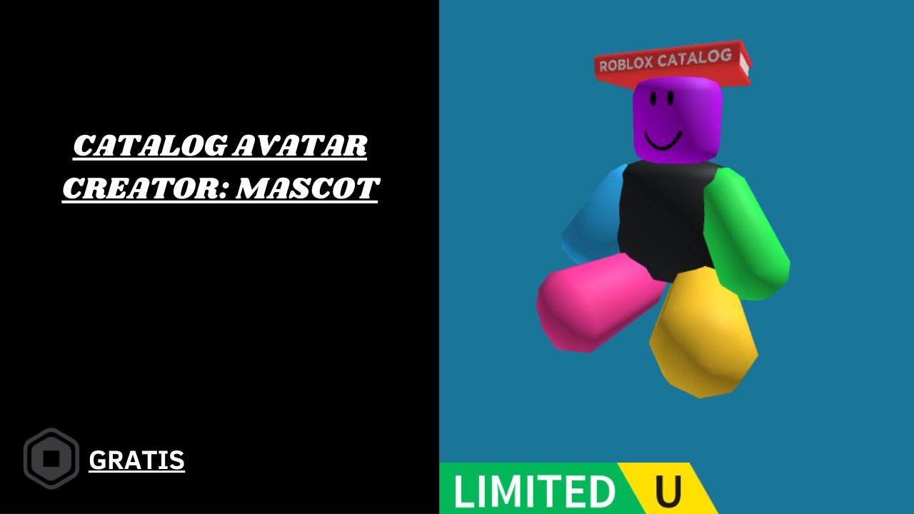 RTC em português  on X: FUTURO ITEM GRÁTIS UGC LIMITED: 🏷️ Catalog Avatar  Creator: Mascot [Ombro direito] 🚛 1.000.000 de cópias ⏰ Domingo, 14 de  maio às 18h BRT   /