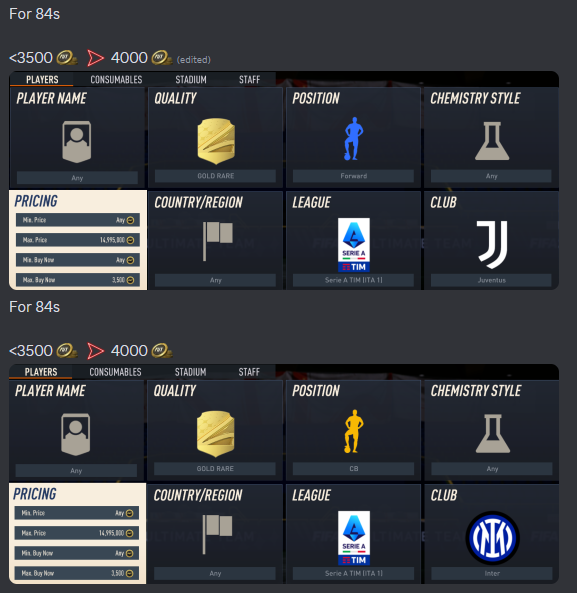AsyFutTrader's tweet photo. 💠Some Filters I posted to make quick coins ✅
Drop a like 💙if you want more in the future
#FIFA23 #FifaTots #fifacoins #fifatrade https://t.co/7Tc7tWCsuY