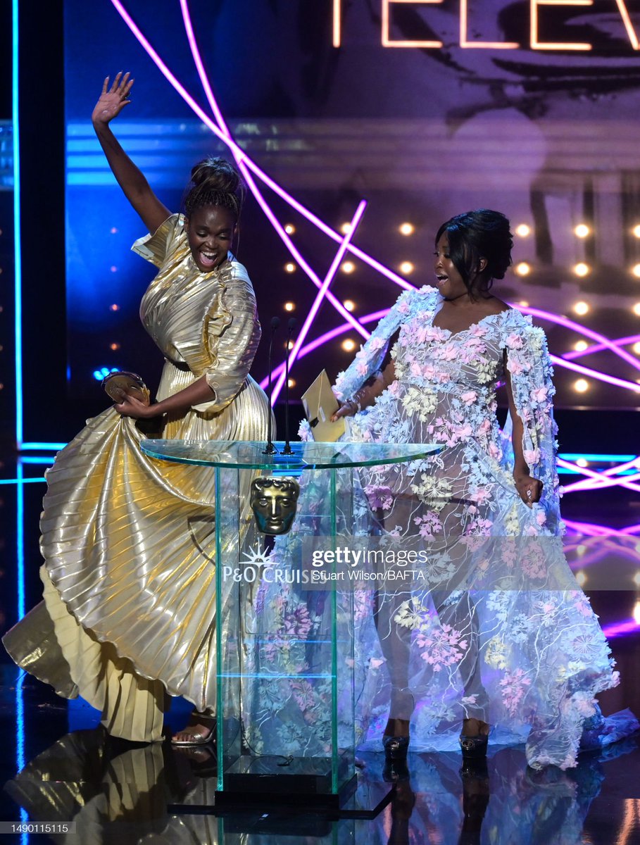 RT:(<a href="/GettyImages/">Getty Images</a>) RT <a href="/GettyVIP/">Getty Images Entertainment</a>: Oti Mabuse and Motsi Mabuse present the Entertainment Performance Award at the 2023 BAFTA Television Awards at the Royal Festival Hall in London, England.

More 📸 #BAFTA 👉bit.ly/3o8q690  #nikon #sony #profoto #…