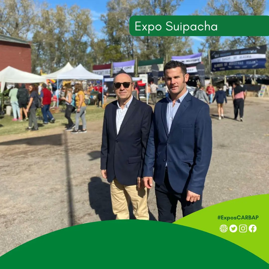 CARBAP_ARG's tweet photo. #ExposCARBAP
En la Expo Suipacha participaron del Acto inaugural el Presidente de CARBAP Horacio Salaverri y el Secretario Ignacio Kovarsky.
@HFSalaverri
@kovavete
@exposuipacha
#EquipoCARBAP #SomosCARBAP #CARBAP #ExpoSuipacha #Expo https://t.co/fxyaOz9N80