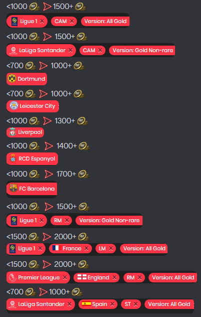 AsyFutTrader's tweet photo. 💠Some Filters I posted to make quick coins ✅
Drop a like 💙if you want more in the future
#FIFA23 #FifaTots #fifacoins #fifatrade https://t.co/7Tc7tWCsuY