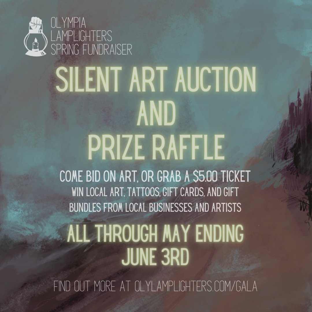 Hey friends our silent art auction and raffle has officially began, make sure to grab your tickets asap! Also, check out all the amazing donated raffle prizes from local artists and businesses by going to olylamplighters.com/gala. We look forward to seeing you June 3rd!