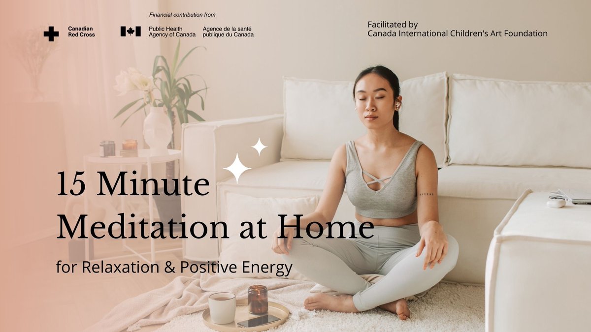 ChildrenArtFest's tweet photo. CICAF Virtual Meditation Workshop
15 Minute Meditation at Home
https://t.co/KhmIGjIVd8
Thanks @redcrosscanada and @GovCanHealth for making our events possible!
#childrenart #workshoponline #digitalartist #communityart #onlineartclasses #onelineartwork #art #artwork https://t.co/9yGblbsAoe