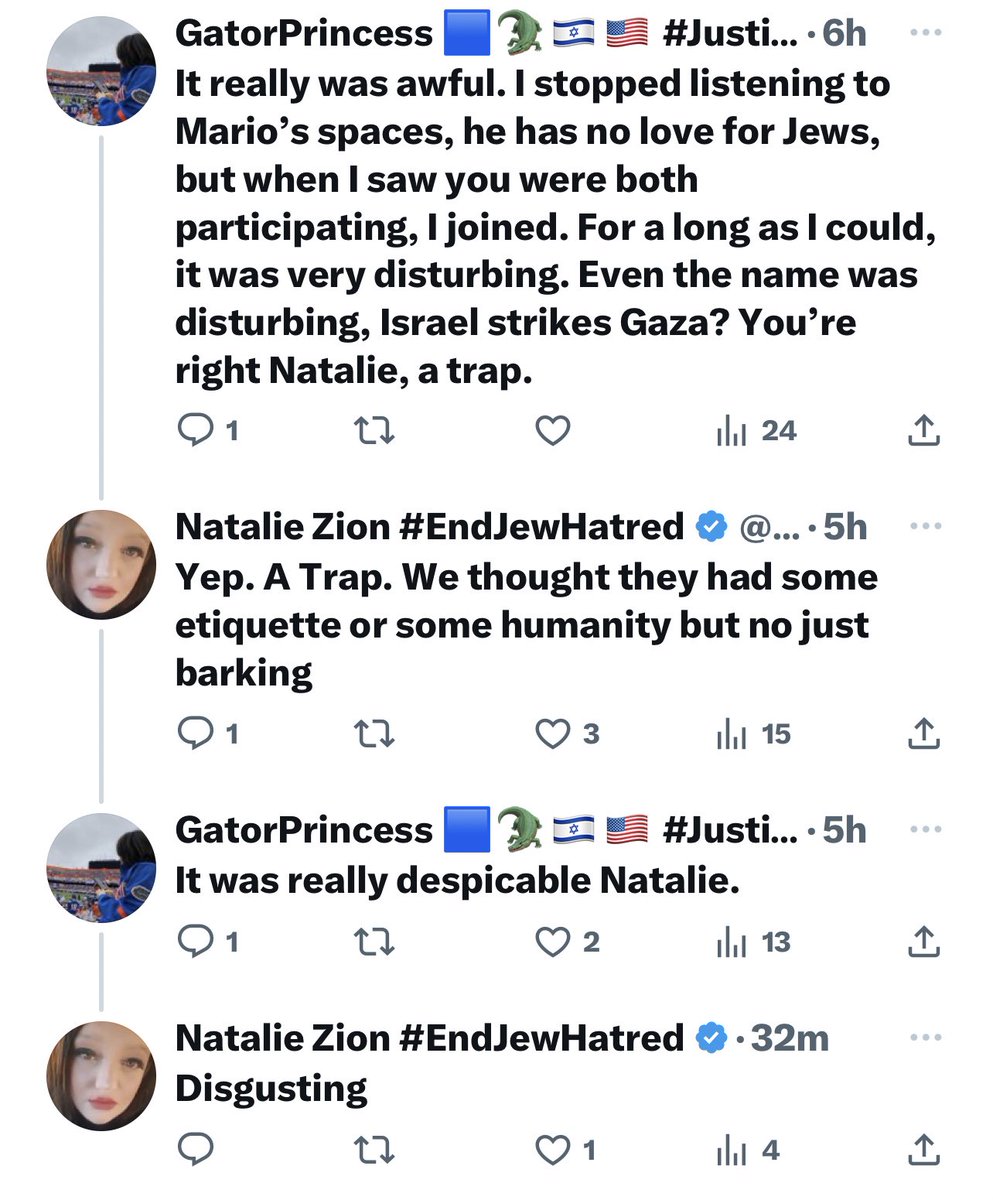 BeProPalestine2's tweet photo. Nothing makes me happier than seeing zionists mad. @muhammadshehad2 @Kahlissee @JohnsonThought1 @KimJongwins @ronnie_barkan these zionists still ranting about not being able to propagate their hasbara on the space. Zionists hate being put in their place. #notrap #justtruth ๐ต๐ธ๐ https://t.co/Qd36P0U4Fk