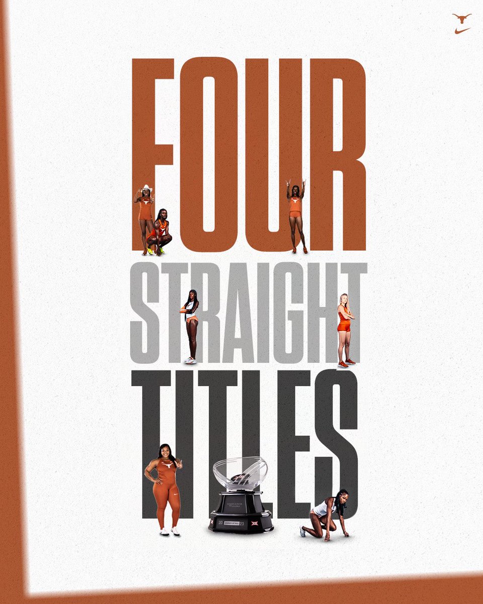 BACK ON TOP 🤘

The Texas women are the Big 12 Champions for the 4th straight season 🔥