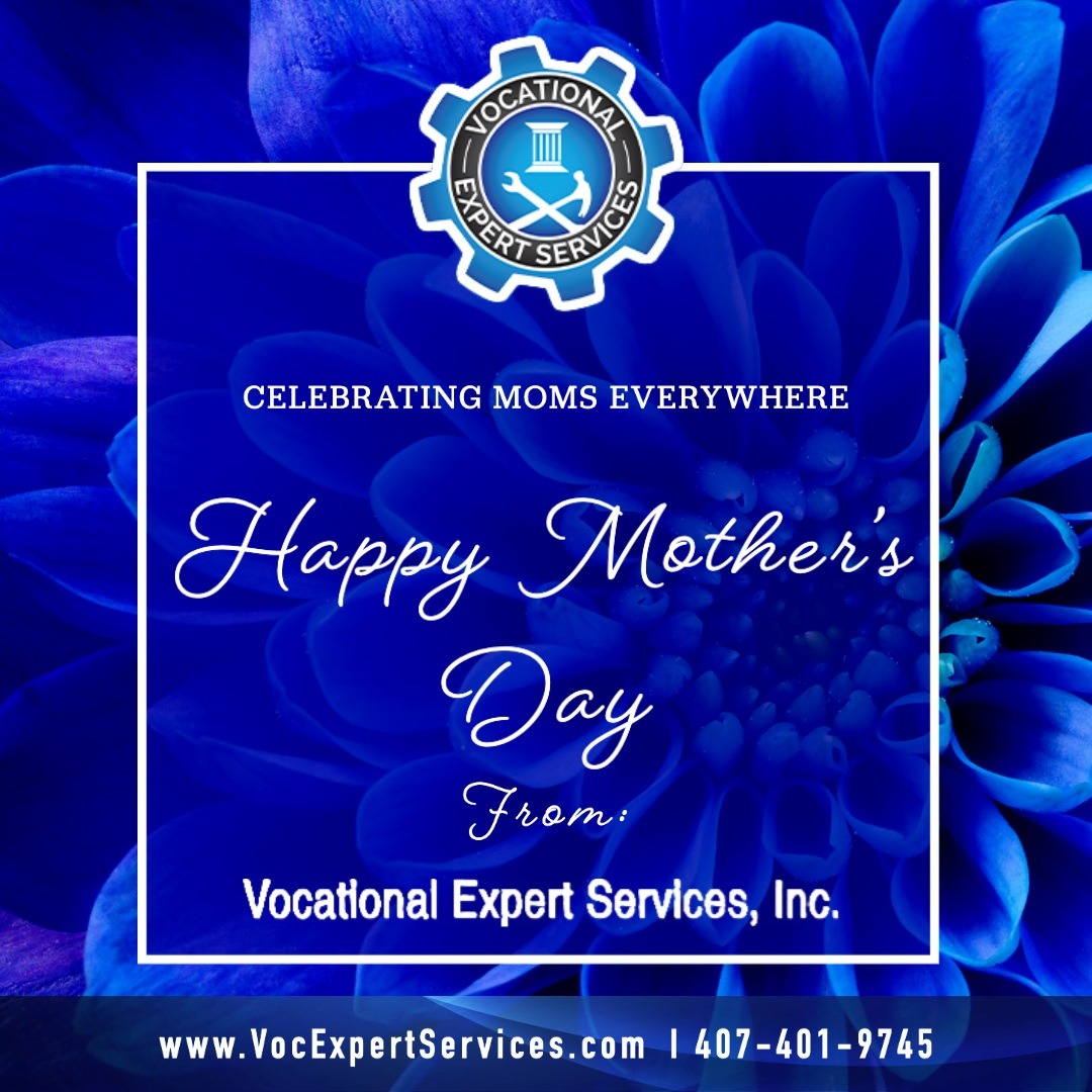 Vocational Expert Services celebrates all our Mothers. Happy Mother's Day!

#VocationalAssessments #VocationalExperts #LifeCarePlans #CareerCounseling #WorkersCompensation #VeteransTDIU #ExpertTestimony #EmploymentServices #VocationalEvaluations