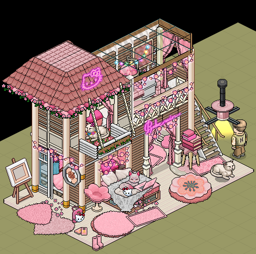 Elionordehp's tweet photo. hello kitty's bedrooms 🌷🐱🎀

build on @MeuHabblet https://t.co/qsGEeGY31x
