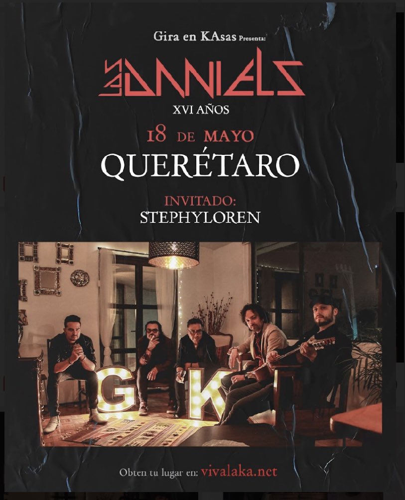 Querétaro!! Nos vemos éste 18 de Mayo en Residencial El Refugio! 
Entradas por: vivalaka.net
