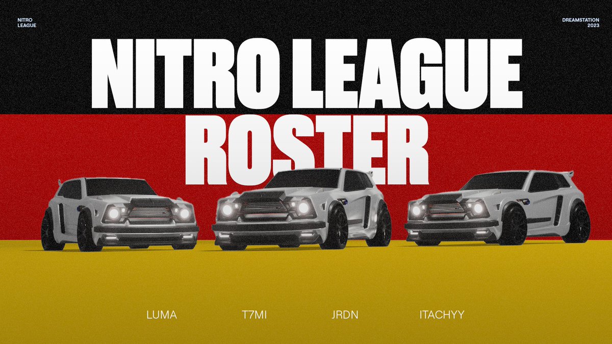 We are pleased to announce our first steps into <a href="/NitroLeagueRL/">Nitro League Legacy</a> 🚀

<a href="/t7mirl/">FBE t7mi</a>
<a href="/ItachyyyRL/">Itachyyy</a>
<a href="/_jrdn_rl/">jrdn</a>
@NialRhyu

Give a warm welcome to our new roster!

#AlwaysDream