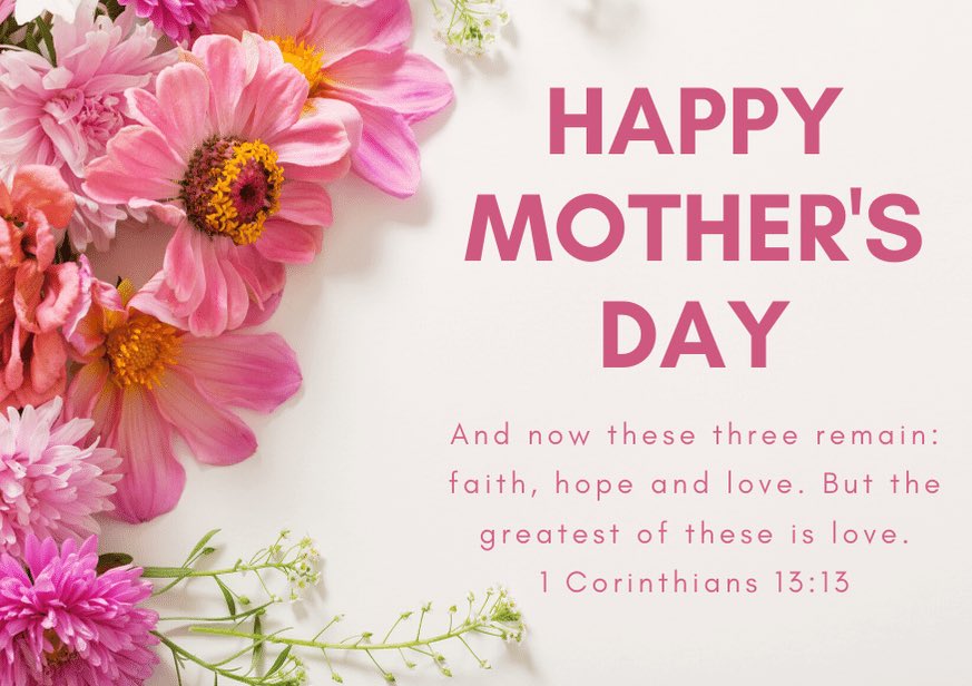 Happy Mother’s Day to all the Moms that make EVERYTHING possible. Thank you for your Unconditional Love, Time, Care, Encouragement, and So Much More. We Love You ❤️❤️❤️