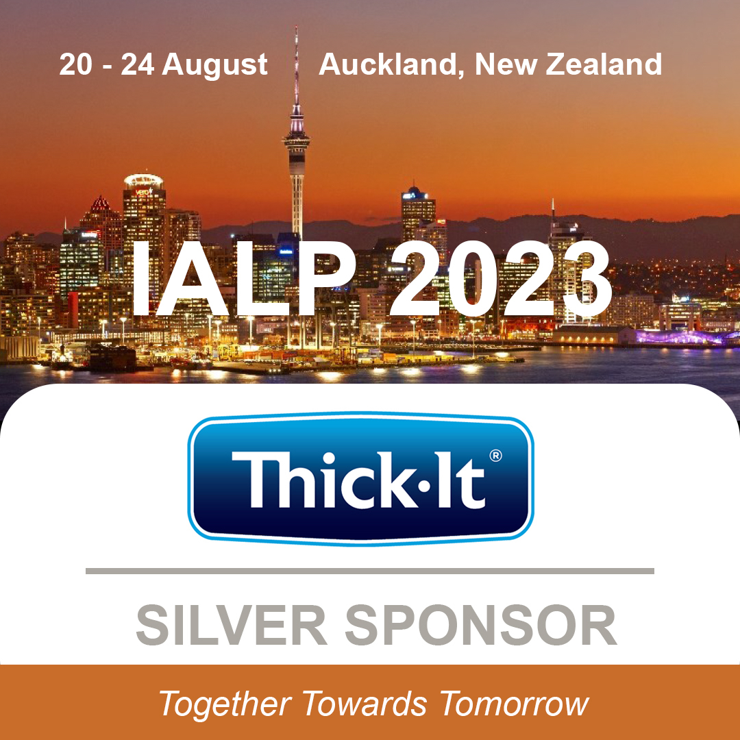 We are exciting to announce <a href="/ThickIt_PFI/">Thick-It®</a> joining <a href="/IALPAKL2023/">IALPAuckland2023</a> as our Silver Sponsor. The Thick-It brand is committed to simplifying life with a swallowing disorder by developing products that are safe, nutritious, and satisfying #TogetherTowardsTomorrow #IALP <a href="/IALP_Global/">IALP</a>