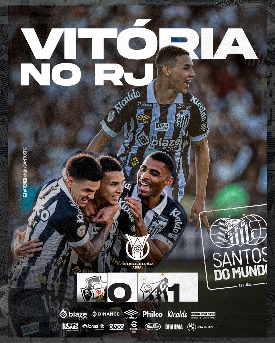 Santos FC on Twitter MAIS 3 PONTOS NO Brasileirão Fora de casa o