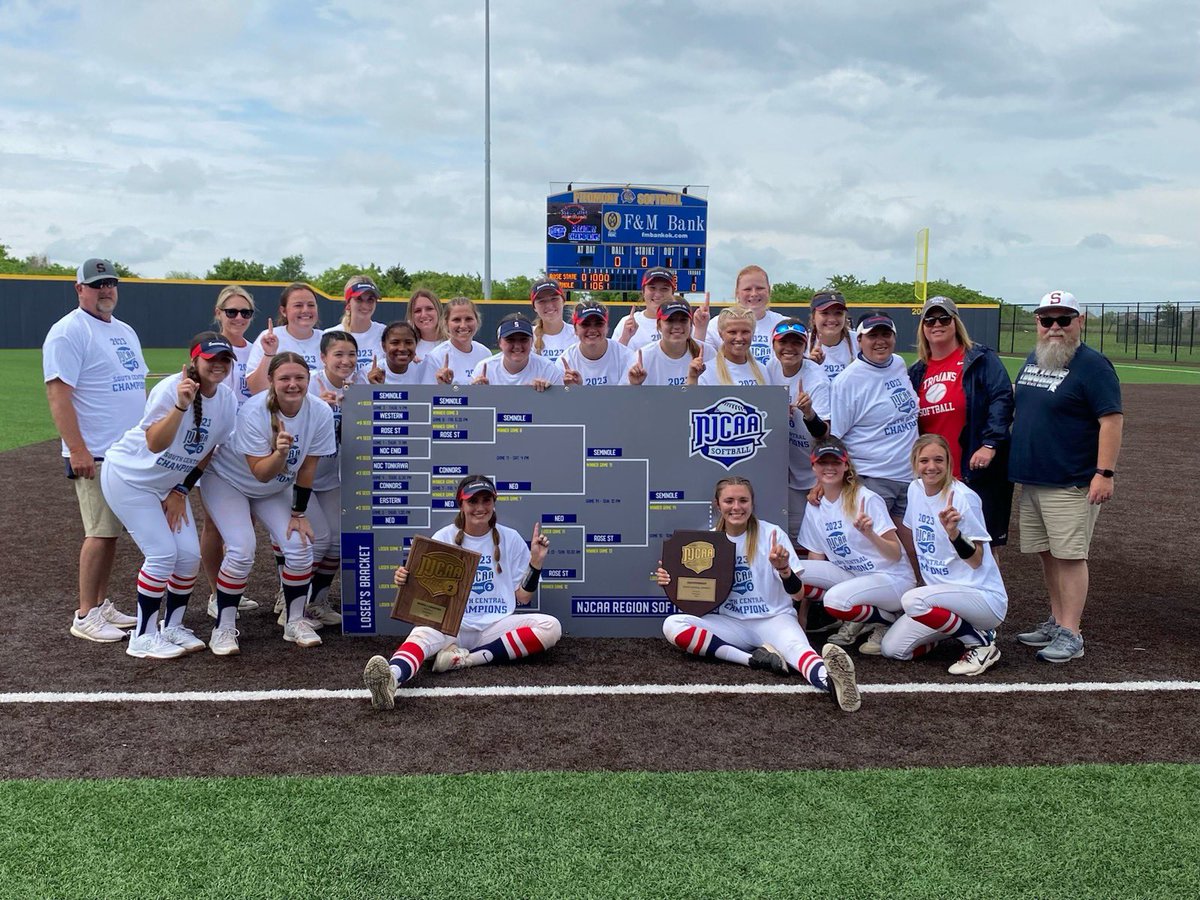 Region 2 Athletics (@njcaaregion_ii) on Twitter photo Congratulations to the 2023 DI Softball #NJCAARegion2 & South Central District Champions - <a href="/SSC_Softball/">Seminole State College Softball</a>!! Congratulations to the 2023 DI Softball #NJCAARegion2 & South Central District Champions - <a href="/SSC_Softball/">Seminole State College Softball</a>!!