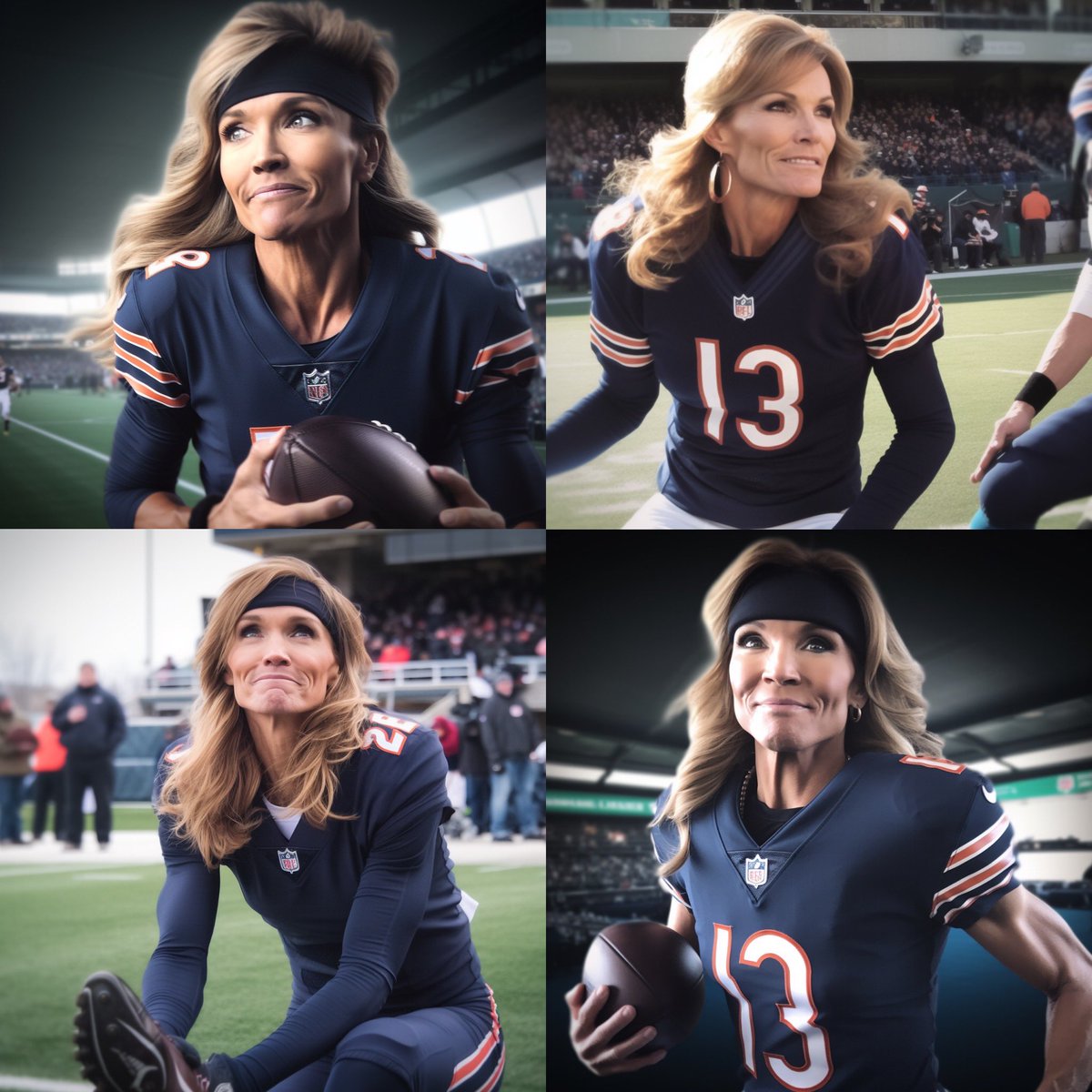 jeffchugg's tweet photo. Little know fact about my mom: she once made history as the starting quarterback for the @ChicagoBears #MothersDay https://t.co/gQUSla0NIg