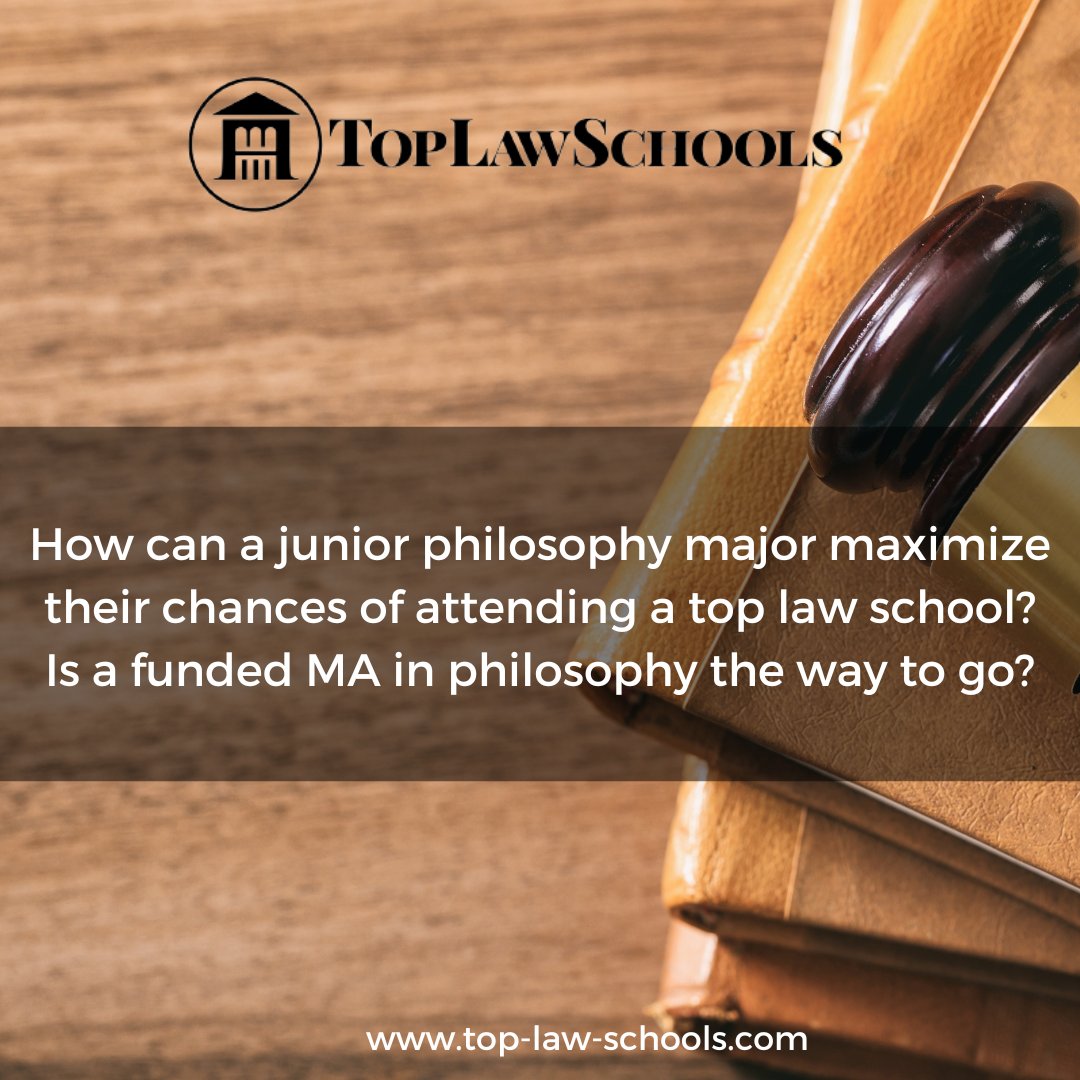 Top_Law_Schools's tweet image. How can a junior philosophy major maximize their chances of attending a top law school? Is a funded MA in philosophy the way to go? 

Join the discussion here: top-law-schools.com/forums/viewtop…

#LawSchoolPrep #GradSchoolOptions #PhilosophyMajors
