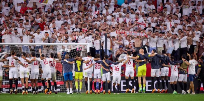 "Medina ha conseguido salvar al Sevilla"

Lo que ha pasado es que hace 3 meses todo eran risas y que en el derbi iban a asegurar la UCL y descendernos. La realidad es que estamos a 1 de Europa, en otras semifinales europeas y llega la semana de derbi y sólo les importa a ellos.
