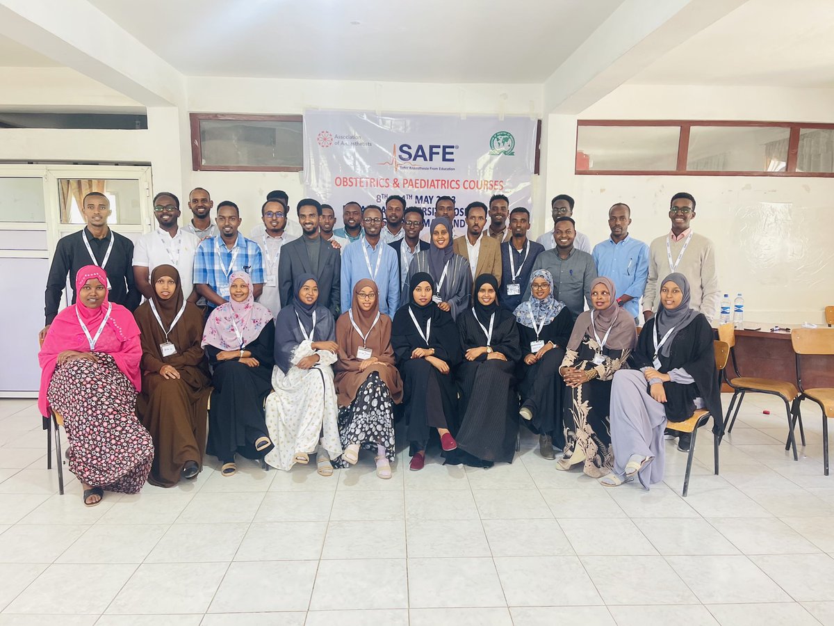 Safe Anesthesia For Somaliland (@sansomforsl_org) on Twitter photo We are so grateful to see many anesthetists in Somaliland had got CME/CPD to Improve their skill and Knowledge this Huge step forward for patients safety!!! <a href="/wfsaorg/">WFSA</a> <a href="/SAFE_courses/">Safer Anaesthesia from Education (SAFE)</a> <a href="/Assoc_Anaes/">Association of Anaesthetists</a> <a href="/AFSRA10/">AFSRA</a> <a href="/SaferSurgery/">Lifebox</a> <a href="/SafeKrna/">SafeAnesthesia4All</a> <a href="/Safe_4_all/">Safe Anaesthesia WW</a> <a href="/Smiletrain/">Smile Train</a> #SafeAnesthesiaCourseSL We are so grateful to see many anesthetists in Somaliland had got CME/CPD to Improve their skill and Knowledge this Huge step forward for patients safety!!! <a href="/wfsaorg/">WFSA</a> <a href="/SAFE_courses/">Safer Anaesthesia from Education (SAFE)</a> <a href="/Assoc_Anaes/">Association of Anaesthetists</a> <a href="/AFSRA10/">AFSRA</a> <a href="/SaferSurgery/">Lifebox</a> <a href="/SafeKrna/">SafeAnesthesia4All</a> <a href="/Safe_4_all/">Safe Anaesthesia WW</a> <a href="/Smiletrain/">Smile Train</a> #SafeAnesthesiaCourseSL