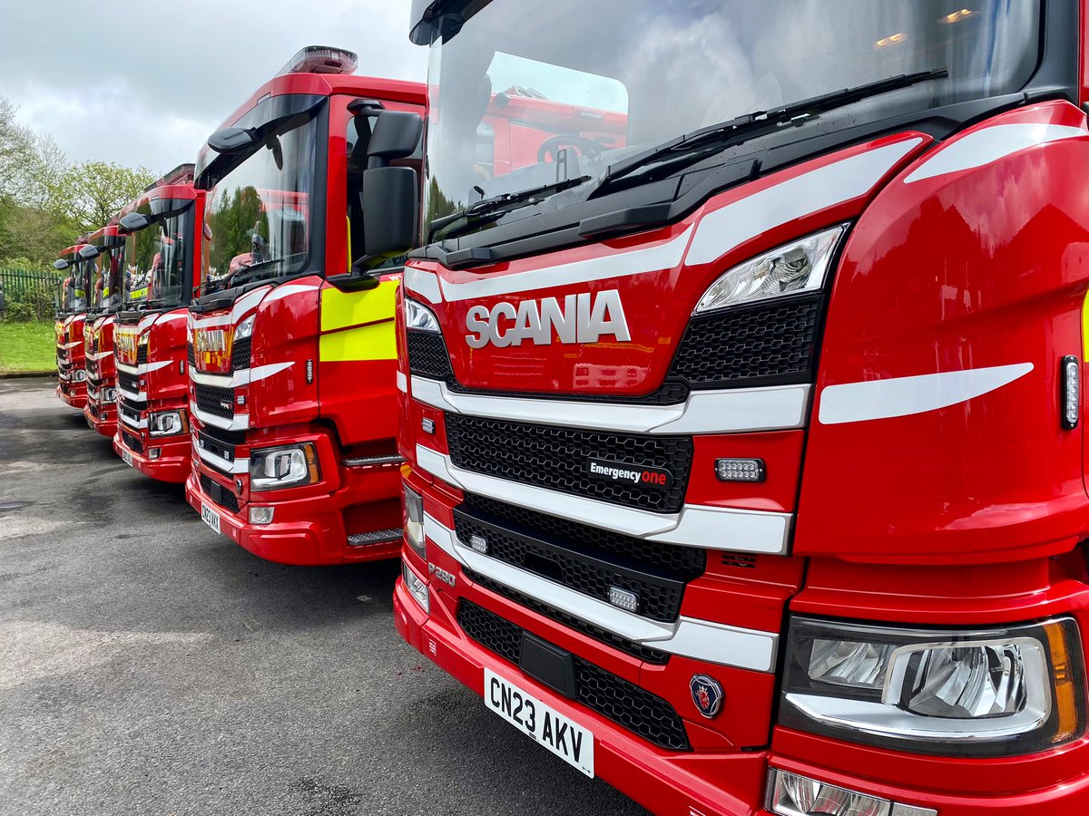 Was a Pleasure to deliver another batch of Scania Fire Engines to   @SWFireandRescue from Keltruck Cardiff @keltruck @ScaniaUK @andrew_long67 #suppliedbykeltruck