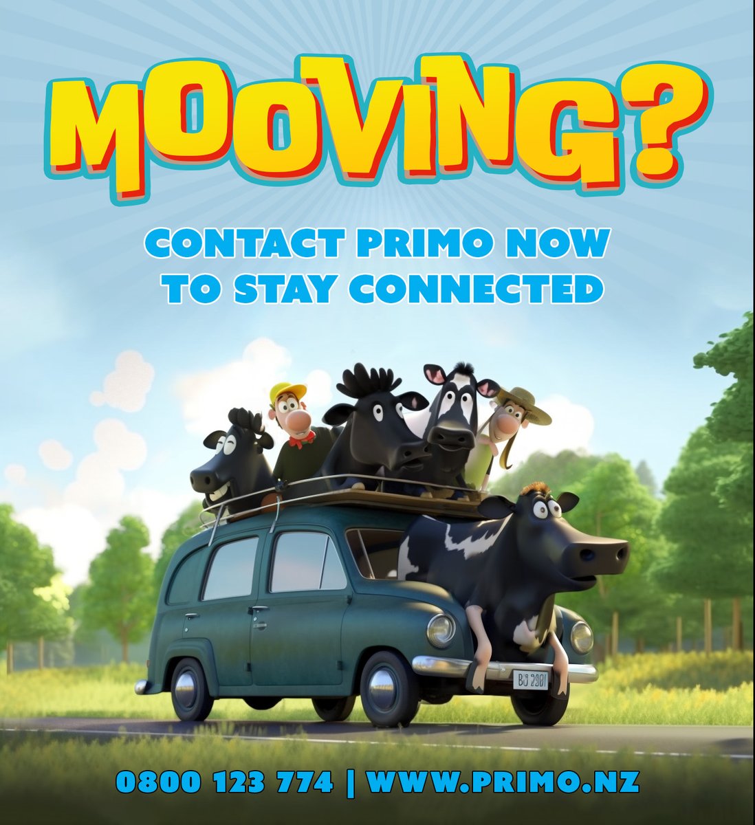 If you're doing a big move soon, book your change of address with us and we'll set it all up.
primo.nz/mooving
#GoPrimo #GoLocal