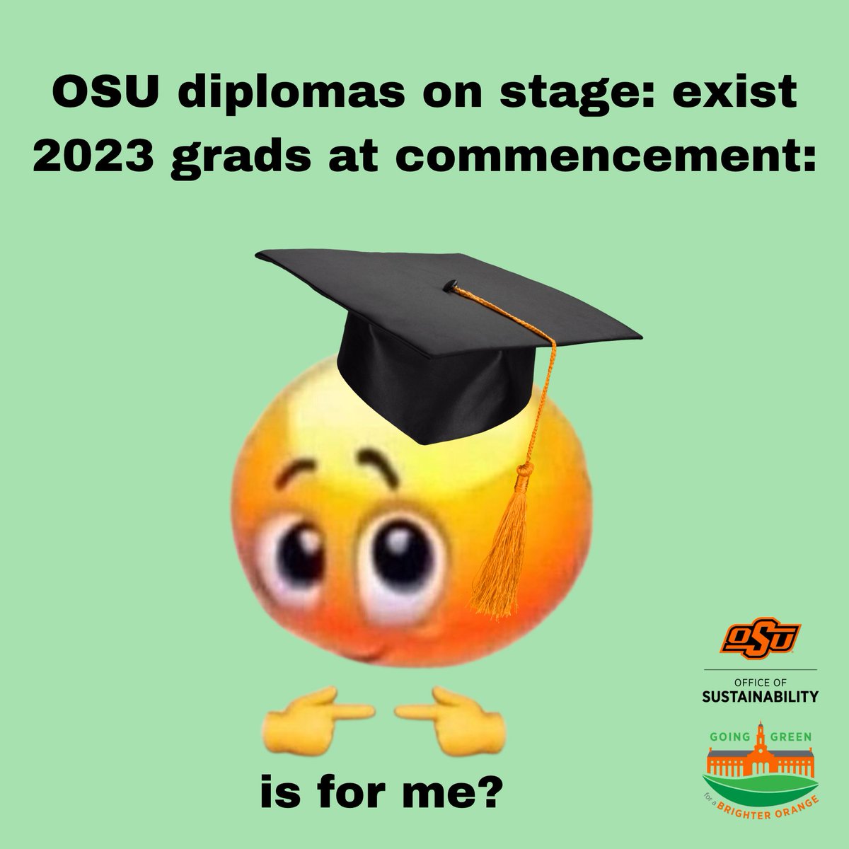 OSUgreen's tweet photo. Congrats #okstate23 ! It’s been an honor to be a part of your journey! #gopokes #okstate #graduation https://t.co/IyyXEaWwgV