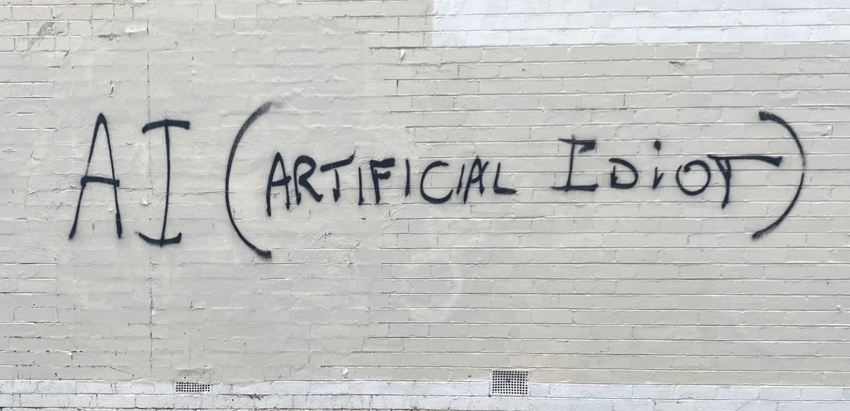 #ai #chat #artificialintelligence #idiot #intelligence #murrumbeena #graffiti #slogangraffiti @graffiterati @sevenbreaths