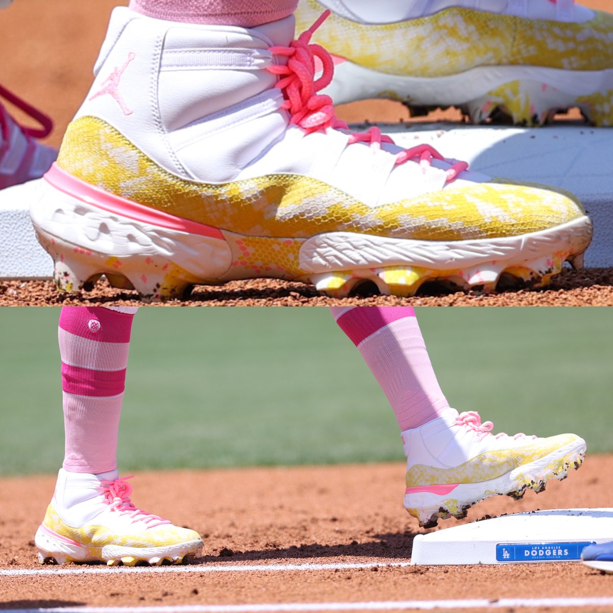 MLB Life on X: Mookie Betts' Jordan 11s Mother's Day cleats 😮‍💨   / X