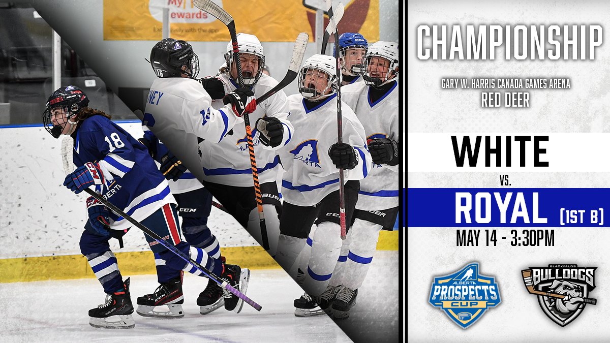 TeamABHockey's tweet photo. It's time for the Championship Final! Who will hoist the Prospects Cup?

Watch the game live➡️https://t.co/Pt0rTxd8wT
Follow the stats➡️https://t.co/uUlMuW7ueT

#ProspectsCup  |  #AlbertaBuilt https://t.co/bDMcrHuNfa